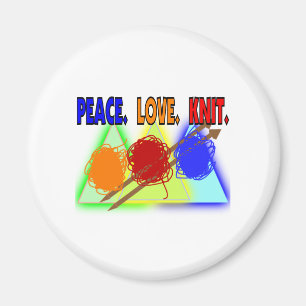 Strick Liebhaber Geschenke Magnet