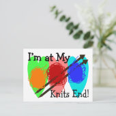 Strick Liebhaber Geschenke Postkarte (Stehend Vorderseite)