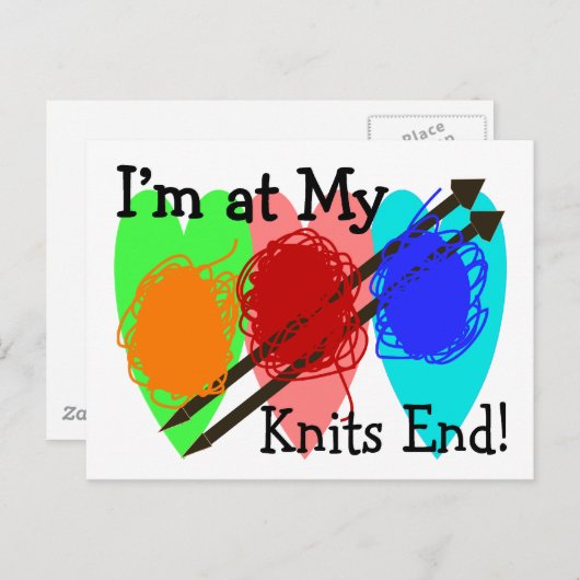 Strick Liebhaber Geschenke Postkarte (Vorne/Hinten)