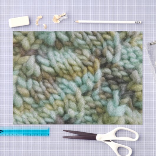 Strick Malabrigo Garn macht Beschaffenheit in Seidenpapier (Handwerk)