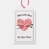 Strick mit Liebe / Betreuungsanleitung ・ Handwerk Geschenkanhänger (Vorderseite)