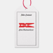 Strick mit Liebe / Betreuungsanleitung ・ Handwerk Geschenkanhänger (Rückseite)