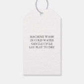 Strick mit Liebe, handgefertigt Geschenkanhänger (Rückseite)