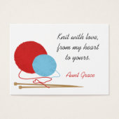 Strick mit Liebe Knitters Hang-Tag (Vorderseite)