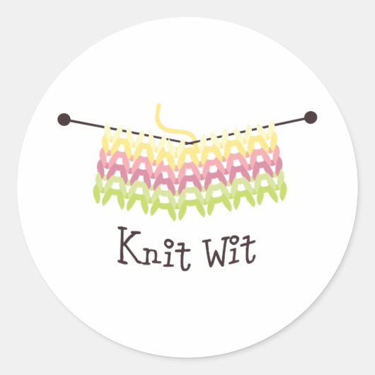 Strick mit runder aufkleber (Vorderseite)