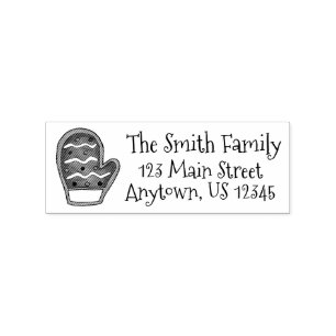 Strick Mitten Sugar Cookie Weihnachtsansprache Gummistempel