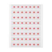 Strick-Motiv Ahornblätterblatt Rundum-Adressaufkleber (Bogen)