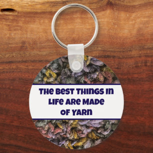 Strick Multicolor Garn Foto Crafty Liebe Crafter Schlüsselanhänger