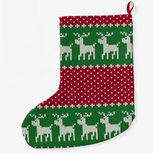 Strick Nr. 01 Großer Weihnachtsstrumpf (Rückseite)