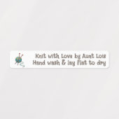 Strick- oder Bekleidungsmarken Etiketten (Design 1)