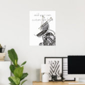 Strick One Doodle Art Poster (Heimbüro)