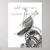 Strick One Doodle Art Poster (Vorne)