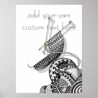 Strick One Doodle Art Poster