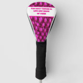 Strick Pink Crochet Pattern Crafty Liebe Garn Golf Headcover (Vorderseite)