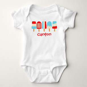 Strick Popsicles Personalisierter T - Shirt Bodysu