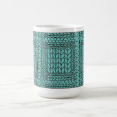 STRICK PURL AQUAMARIN große weiße Tasse (Mittel)