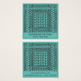 STRICK PURL AQUAMARIN Square Business Card
