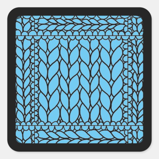 STRICK PURL BLUE Kleine Aufkleber am Platz II (Vorderseite)