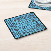 STRICK PURL BLUE Square Paper Untersetzer II (angewinkelt)