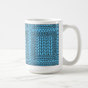 STRICK PURL BLUE Tallweiße Tasse / Blau