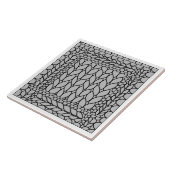 STRICK PURL GRAY Keramik Tile / Grau Fliese (Seite)