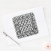 STRICK PURL GRAY Large Square Stickers (Umschlag)