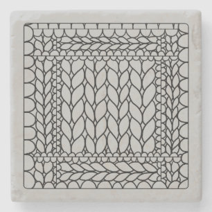 STRICK PURL GRAY Marble Stone Untersetzer