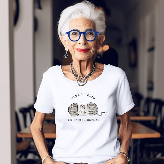 Strick Purl Repeat Knitter Tri-Blend Shirt