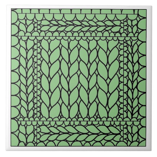 STRICK PURL SAGE Keramik Tile Fliese (Vorderseite)