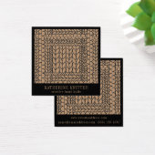 STRICK PURL TAN Square Business Card II (Schreibtisch)