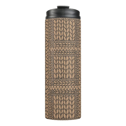 STRICK PURL TAN THERMOSBECHER (Vorderseite)