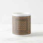 STRICK PURL TAN Weiße Tasse (Mittel)