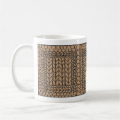 STRICK PURL TAN Weiße Tasse (Links)