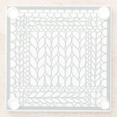 STRICK PURL WHITE Glass Drink Untersetzer II (Rückseite)