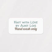 Strick-Reinigung der Waschanleitung Etiketten (Design 1)