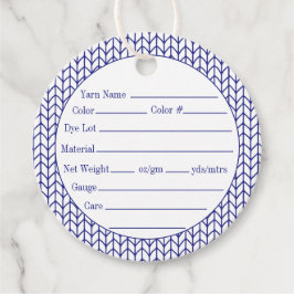 STRICK-Rundgarntags mit BLUE LINE Geschenkanhänger