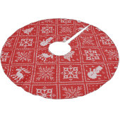 Strick schauen Weihnachtsbaumrock Polyester Weihnachtsbaumdecke (Schrägansicht)