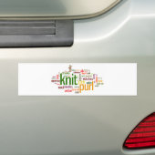 Strick-Schraubendraht-strickendes Lexikon für Autoaufkleber (Auf Auto)