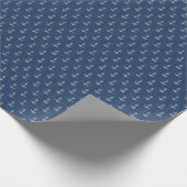 Strick Sea Anchor Geschenkpapier (Ecke)