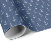Strick Sea Anchor Geschenkpapier (Rolleneckpunkt)