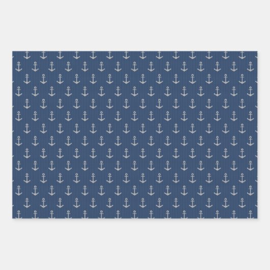 Strick Sea Anchor Geschenkpapier Set (Vorderseite 2)