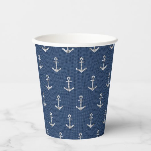 Strick Sea Anchor Pappbecher (Vorderseite)