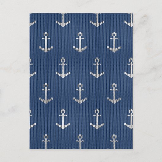 Strick Sea Anchor Postkarte (Vorderseite)