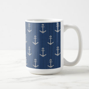 Strick-Seeanker Kaffeetasse