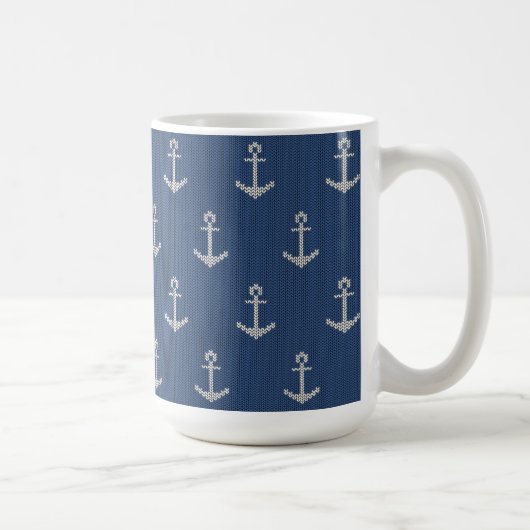 Strick-Seeanker Kaffeetasse (Rechts)