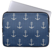 Strick-Seeanker Laptopschutzhülle (Vorderseite)