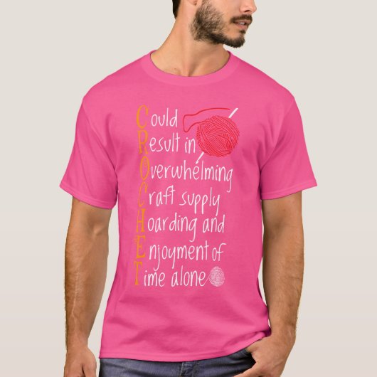 Strick-Sprüche Stricker Humor Geschenk Handarbeit T-Shirt (Vorderseite)