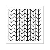 STRICK STITCH 1,5" Briefmarke aus selbstklebendem Permastempel (Design)