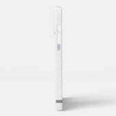 Strick Stitch Textured Monogram Gray iPhone Case iPhone Hülle (Linke Seite)