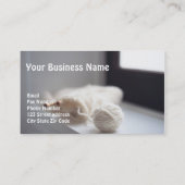 Strick-/Strickgarne Fotografie Visitenkarte (Rückseite)